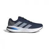 Championes de running Adidas Galaxy 7, color azul con detalles en gris y blanco.