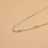 Cadena de plata 925 con eslabones tipo forcé.