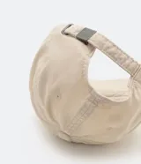 Gorro de béisbol color beige, de algodón.