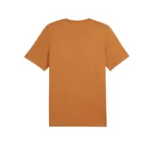 Remera color ladrillo de corte clásico con logo Puma pequeño estampado en el pecho, del lado izquierdo.