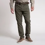 Pantalón de jean color borgoña, corte slim fit, con tecnología Natural Flex y diseño vintage.