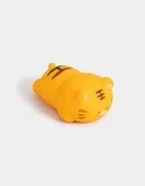 Llavero con forma de cabeza de tigre, color naranja.