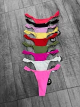 Bombacha colaless de lycra en varios colores con voladitos en los laterales.