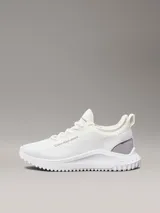 Zapatillas Calvin Klein Jeans modelo Eva Runner, color blanco. Confeccionadas con materiales reciclados, capellada de malla y suela de EVA ultraligera.