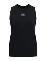 Musculosa deportiva Under Armour color fucsia con logo estampado en el pecho.