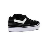 Championes Pony Champion Liberty de corte bajo, color negro con detalles en blanco. Presentan un cuerpo de lona y gamuza, costuras blancas visibles, logo Pony en blanco en el lateral y suela de goma blanca.