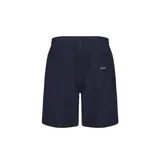 Short de baño negro con cintura elástica ajustable con cordón.