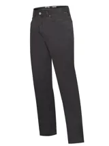 Pantalón de gabardina gris oscuro, corte recto y tecnología Natural Flex.