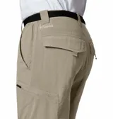 Bermuda de hombre color gris oscuro, con bolsillos cargo laterales con cierre y logo de la marca bordado en la pierna derecha. Incluye cinturón negro con hebilla plástica.