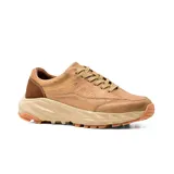 Zapato casual Hi-Tec Barry de cuero color marrón con suela beige.