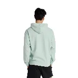 Buzo con capucha New Balance Sport Essentials French Terry Hoodie color verde agua, con logo pequeño bordado en el pecho y bolsillo tipo canguro.