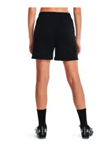 Short deportivo azul marino Under Armour con logo blanco en la pierna.