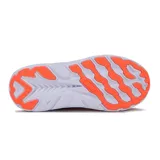 Championes Diadora Proton para running, color blanco con detalles en negro, celeste y naranja.