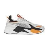 Championes Puma RS-X Geek de hombre, color negro con detalles en gris, azul y naranja. Zapatillas de estilo retro con revestimientos de nubuck y gamuza.