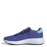 Zapatillas deportivas unisex de color azul, con detalles en blanco y verde agua, diseñadas para running.
