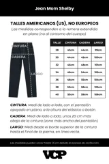 Pantalón de jean gris con efecto lavado, corte mom fit, tiro alto y pierna recta.