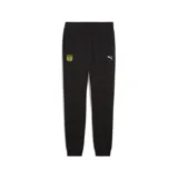 Pantalón de jogging Puma del Club Atlético Peñarol, color negro, con cintura elástica ajustable, bolsillos laterales y logo del club y de la marca estampados.