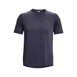 Remera deportiva Under Armour Tech 2.0 de hombre, color gris jaspeado con logo negro en el pecho.