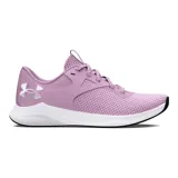 Championes Under Armour Charged Aurora para mujer, color negro con detalles en gris y suela blanca.