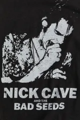 Remera negra de algodón con estampa de Nick Cave and The Bad Seeds.