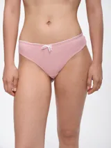 Colaless de algodón color negro con ribete blanco y moño blanco en el frente.