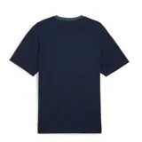 Remera Puma Power Colorblock de hombre, con mangas cortas y diseño colorblock en azul marino, celeste y amarillo. Logo de Puma estampado en el pecho.