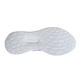 Championes Adidas Runfalcon 5 de mujer, color blanco con detalles en fucsia.