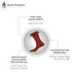 Calcetín de vestir de largo medio, color marrón verdoso (stone), con diseño de canalé ancho vertical y finas líneas oscuras.