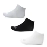 Pack de tres pares de medias Topper invisibles deportivas, en color blanco, negro y gris.
