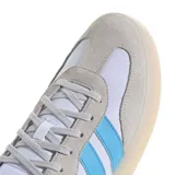 Championes Adidas Barreda Decode de hombre, color blanco con detalles en celeste y gris.