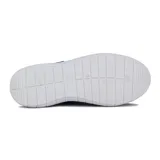 Calzado deportivo sin cordones color marino, con elástico para un ajuste cómodo.