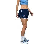 Short de entrenamiento Umbro del Club Nacional de Football para mujer, color azul marino con detalles en blanco.