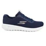 Championes Skechers GO WALK Max Midshore, color azul marino, con cordones elásticos, capellada de malla y material sintético, plantilla Skechers Air-Cooled Goga Mat y amortiguación 5GEN.
