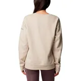 Buzo Columbia color beige con logo de la marca bordado en el pecho, cuello redondo, mangas largas, puños y ruedo acanalados.