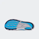 Championes de running Altra Torin 8 color celeste con detalles en azul y gris.