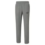 Pantalón de entrenamiento gris con logo de Puma en el muslo.