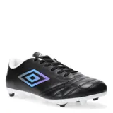 Championes de fútbol Umbro Classico II HG, color negro con detalles en blanco.