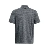 Remera polo Under Armour Matchplay para hombre, color gris jaspeado con logo negro en el pecho.