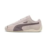 Championes Puma Speedcat OG color rosa claro con detalles en gris oscuro.