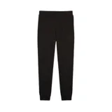 Pantalón deportivo Puma Ess Sweatpants TR para mujer, color negro, de corte regular, con cintura elástica, bolsillos laterales y puños elásticos.