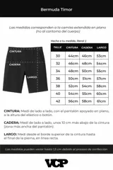 Bermuda cargo negra de gabardina con spandex, con bolsillos amplios con broche metálico, cintura con pasadores y etiqueta tejida VCP.