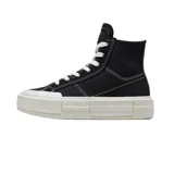 Zapatillas Converse Chuck Taylor All Star Cruise Hi de caña alta, color negro con detalles en blanco y suela chunky.