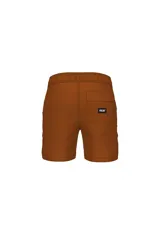 Short de baño negro con cintura elastizada y cordón ajustable. Estampado lateral con damero blanco y logo de la marca en blanco.