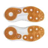 Championes Under Armour UA W HOVR Phantom 4, color blanco, con capellada tejida y tecnología HOVR en la entresuela para amortiguación y retorno de energía.