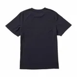 Remera deportiva azul marino de manga corta con logo de la marca estampado en el pecho.