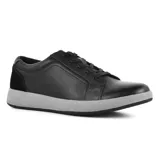 Zapato casual Hi-Tec Chailey de cuero color marrón con cordones, suela blanca y detalles en gamuza.
