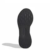 Championes Adidas Run Falcon 5, color negro completo (triple black), ideales para running o uso casual. Presentan una capellada de malla transpirable y las tres franjas características de Adidas en el lateral.