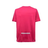 Remera de running Nike Dri-FIT Run Division Rise 365, color blanco, de corte clásico y mangas cortas. Presenta logo reflectivo en el pecho y bolsillo trasero.