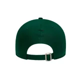 Gorro New Era 9FORTY de los New York Yankees, color verde oscuro, con logo bordado en el frente y visera curva. Ajustable en la parte trasera.