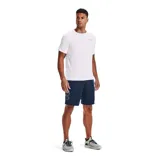 Remera deportiva Under Armour Tech 2.0 de hombre, color gris jaspeado con logo negro en el pecho.